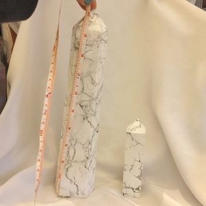 Huge Howlite tower and small tower